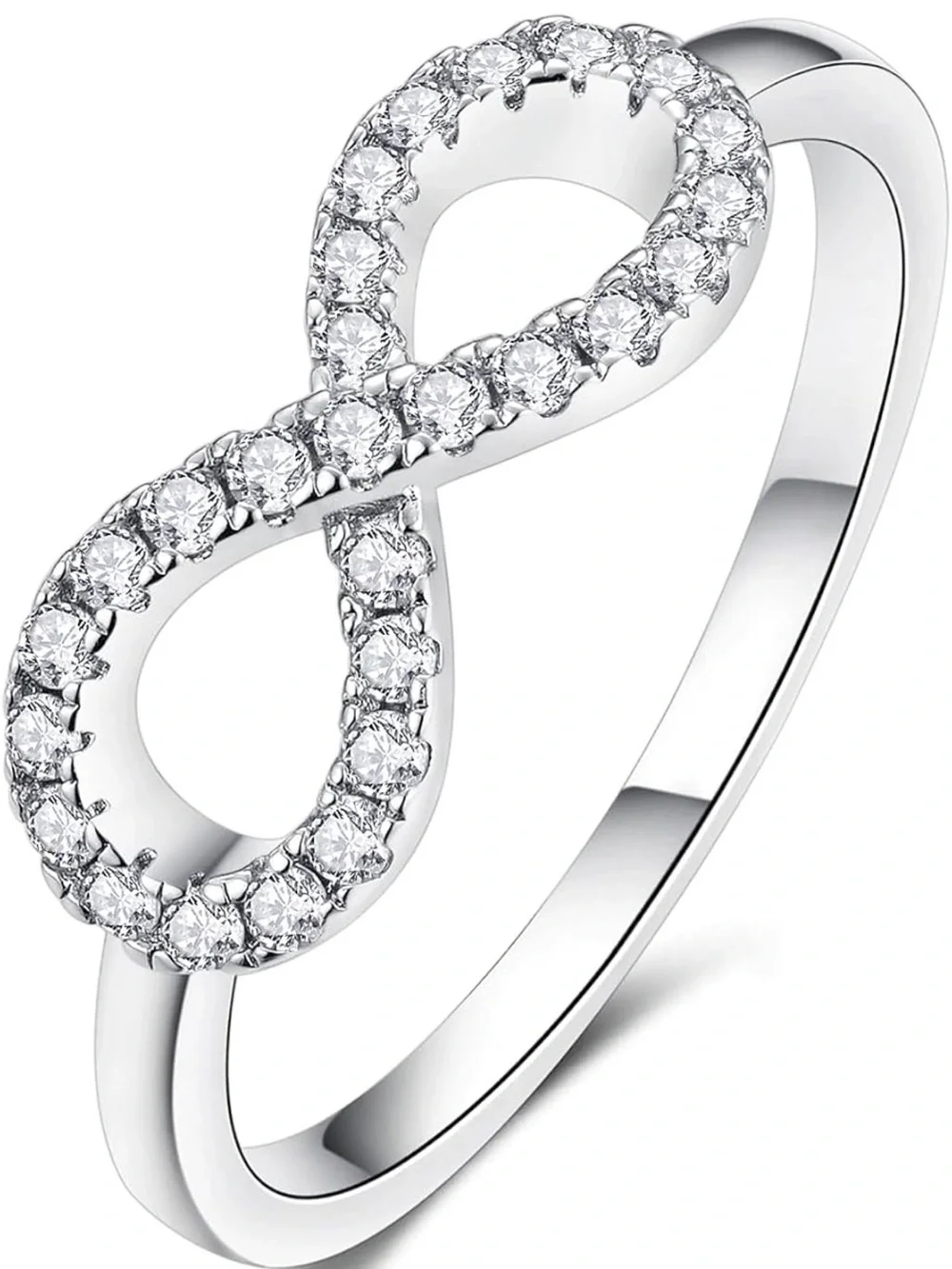 Moissanite Infinity band ring 💍